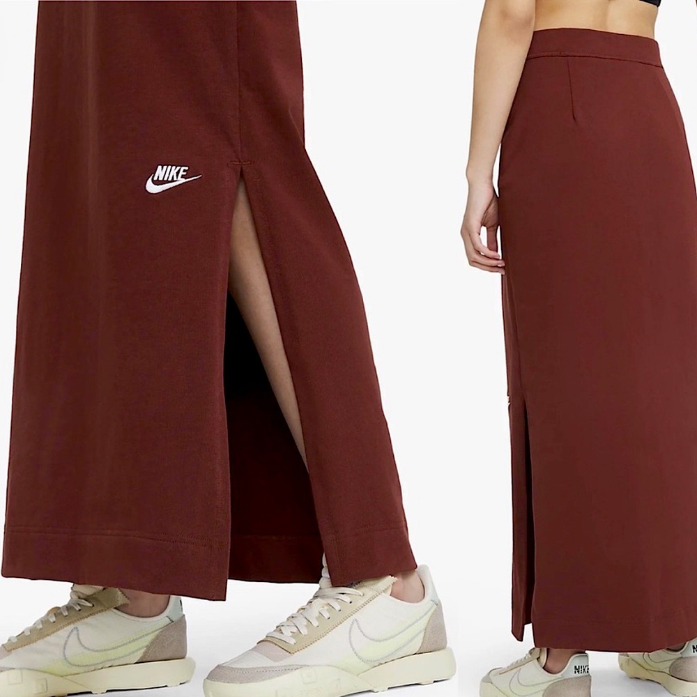 Nike Rich Undisputed Fall Palette Chocolate Auburn Maxi Skirt NWOT